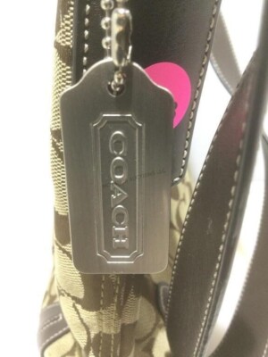 COACH 斜め掛け ショルダーバッグ 6076 Coach 6076 Shoulder Bag Signature Canvas Leather for sale