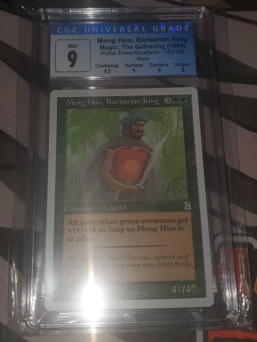 1X MTG Meng Huo, Barbarian King CGC Graded (Portal Three Kingdoms