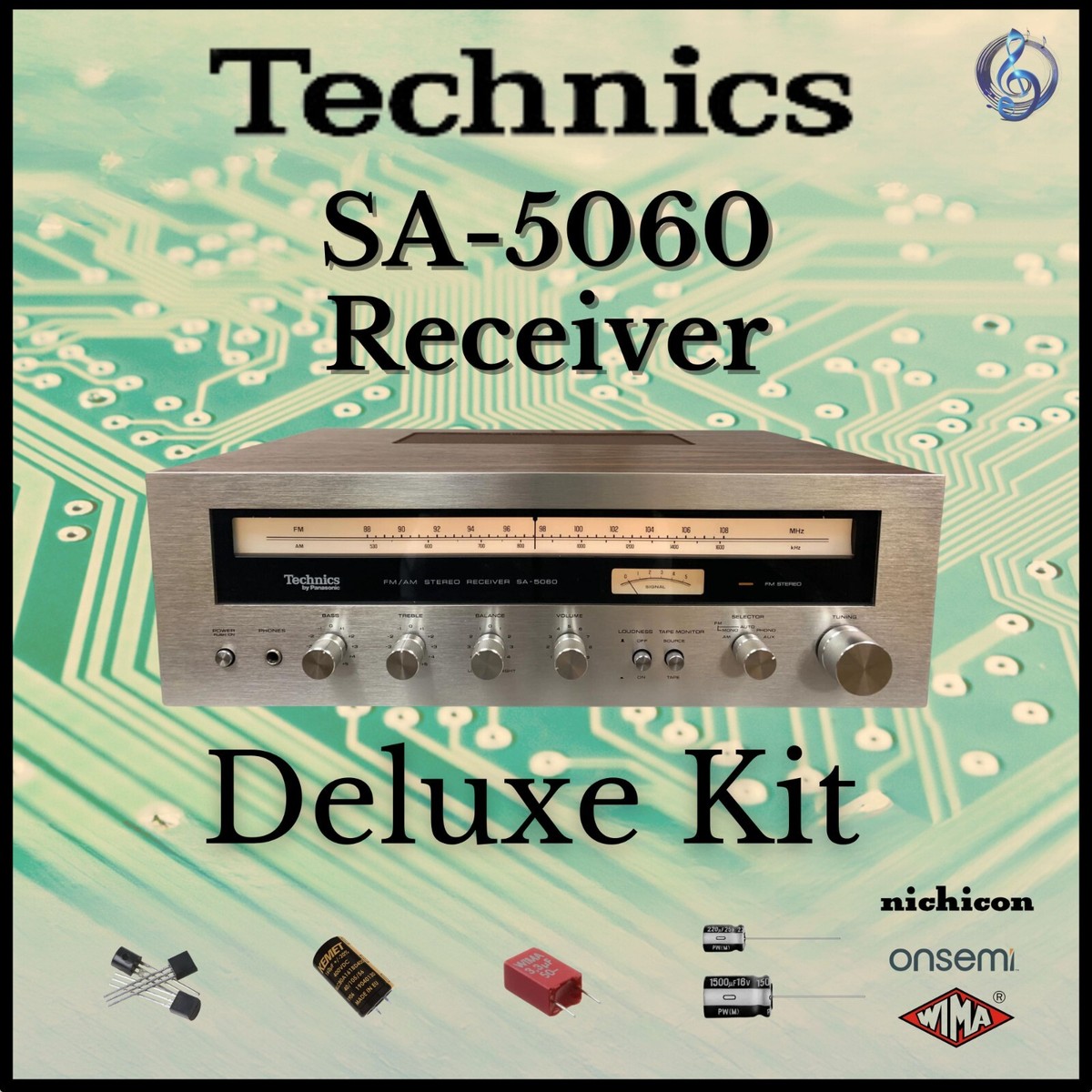 Technics SA-5060 Receiver Deluxe Upgrade Kit Genuine Parts