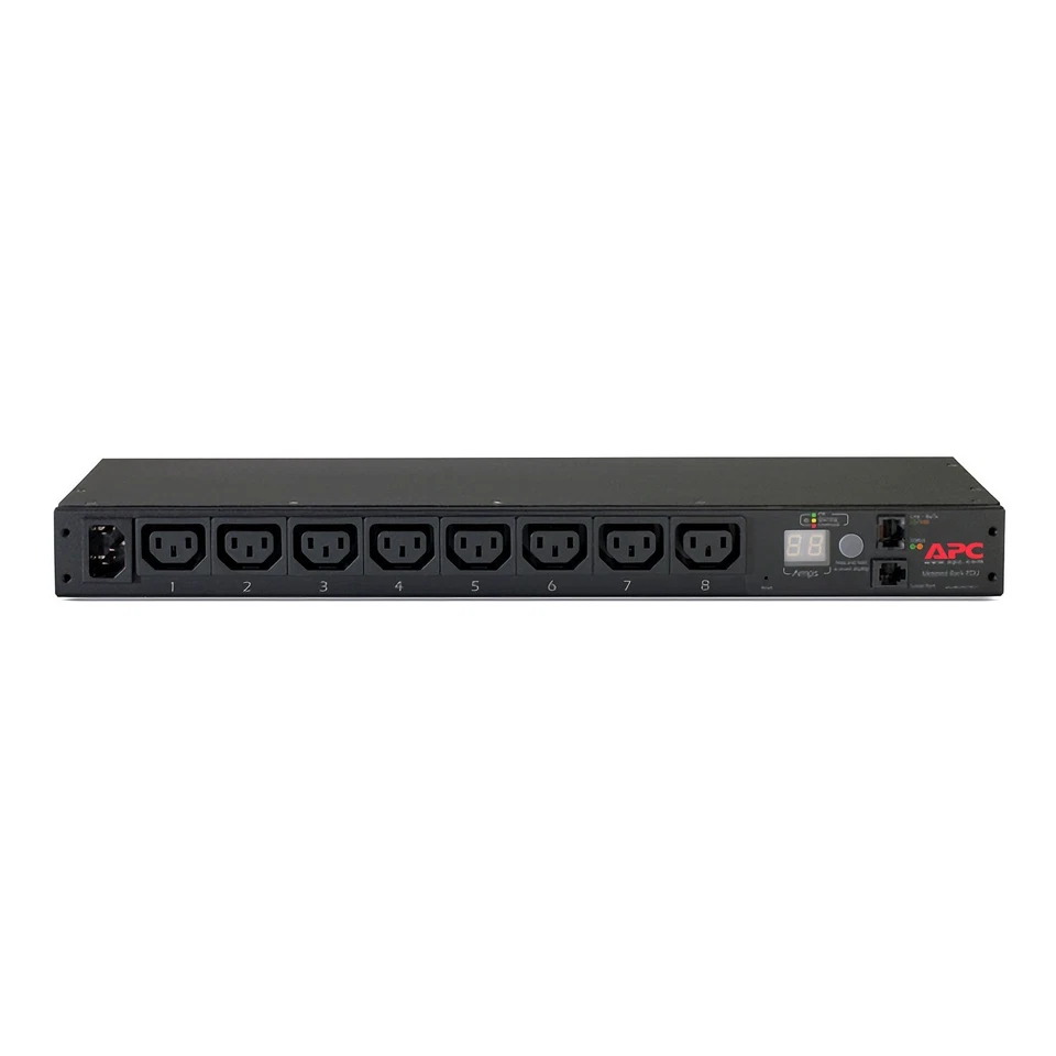 APC AP7820B Rack PDU Metered 1U 12A/208V 10A/230V (8) C13 – Horizontal Mount - Image 2 of 2