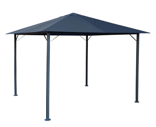 QUICK STAR Metall Pavillon Nizza 3x3m Antik Partyzelt Grau RAL 7012