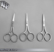 3 Mini Snips Scissors 3.50" Straight, Embroidery, Cross Stitch, Sewing, Manicure