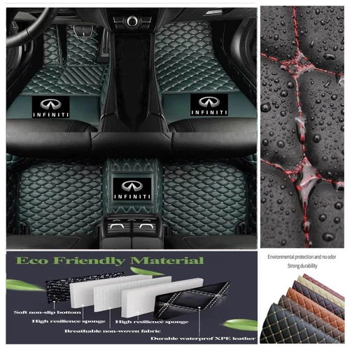 For INFINITI Q50 Q60 Q70 All Models Car Floor Mats Custom Waterproof Carpets - Bild 21 von 47