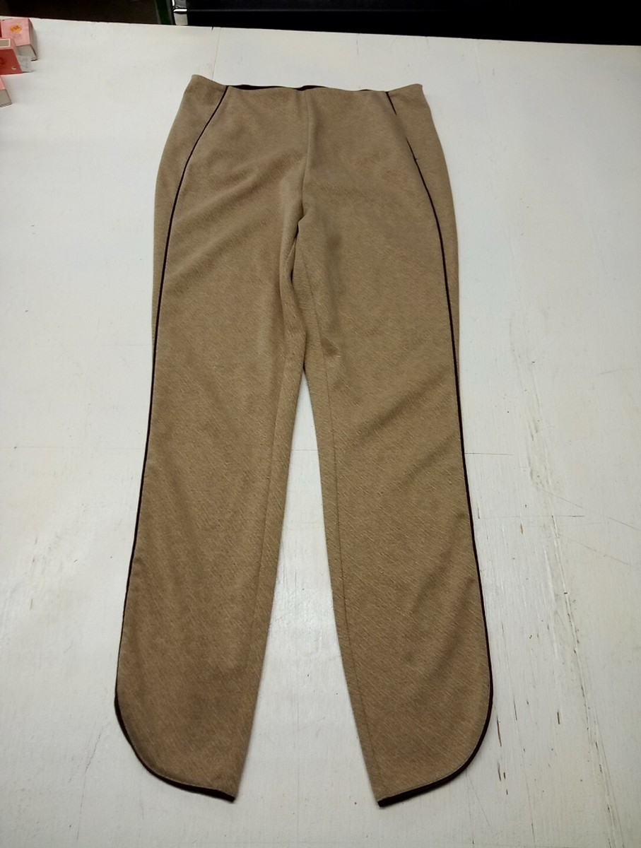 Lysse Faux Suede Tan Legging High waisted extra stretch woman's Sz