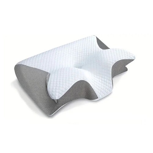Schmetterling orthopädisches Memory Foam Nackenkissen - Halsmassage langsam zurückprallend - Bild 11 von 12