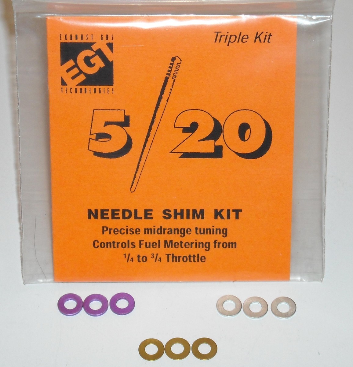 Mikuni Carburetors Triple Carb Needle Shim Kit | Unspecified Length
