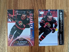 2021 22 Upper Deck Egor Sokolov Young Guns Lot! Base And Canvas #717 & C363