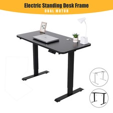 Electric Standing Desk Frame Dual Motor w/ Controller Sit to Stand Workstation