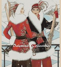 Art Deco Ladies Counted Cross Stitch Chart No. 1-113 