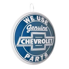 Chevrolet Genuine Parts 16" Round Metal Dome Sign