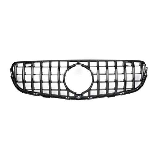 Parrilla de parachoques delantera negra brillante apta para Benz W253 X253 GLC300 2015-18 - Imagen 6 de 11