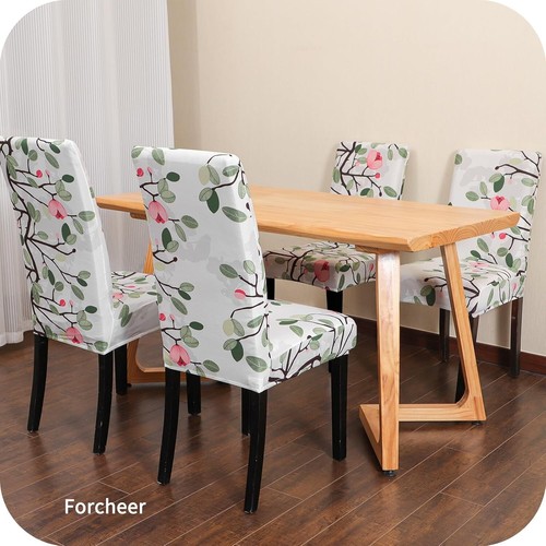 Fundas de Silla para Sillas de Comedor Fundas Elásticas Habitación (Juego de 6 Primavera Floral) - Imagen 2 de 8