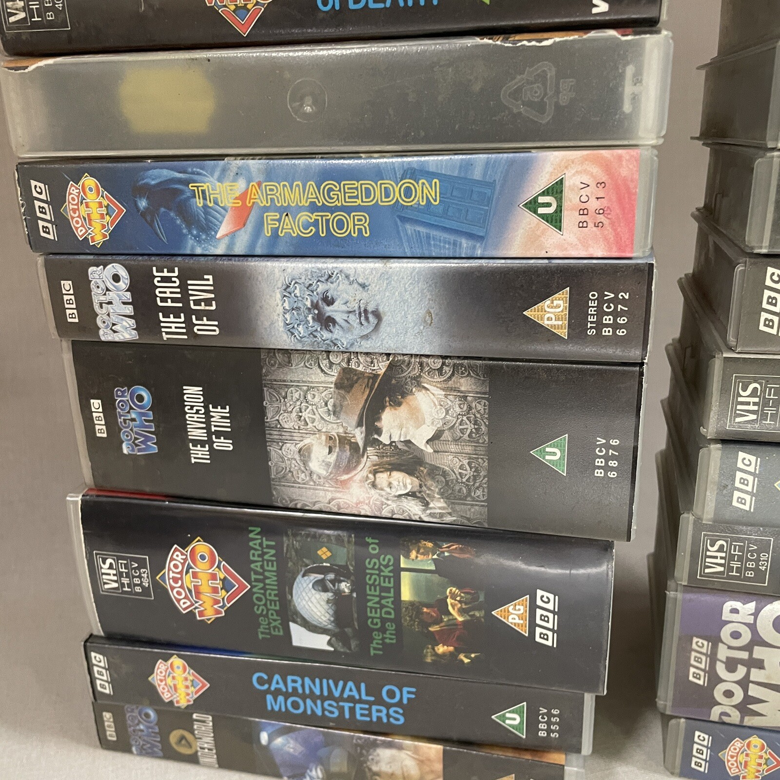 Doctor Who VHS Tapes Bundle Over 18 Various Titles Including Box Sets