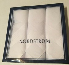 NORDSTROM 3 MEN'S FINE HANDKERCHIEFS