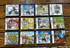 Nintendo DS Lot Of 12 Video Game CASES ONLY + Some Manuals Mario Animal Crossing