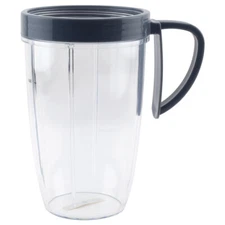 24 oz Tall Cup includes Handled Lip Ring For NutriBullet NB-101B NB-101S NB-201