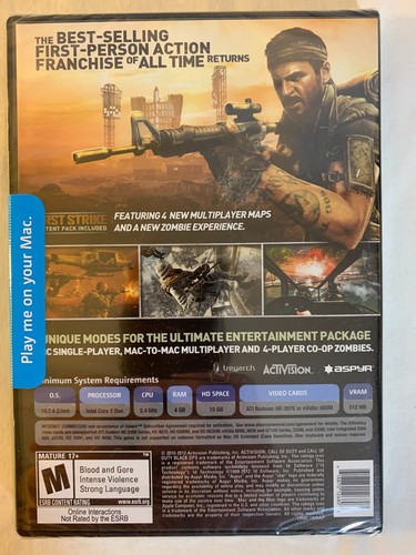 Call of Duty Black Ops for MAC First Strike Content Pack Sealed - Picture 5 of 9