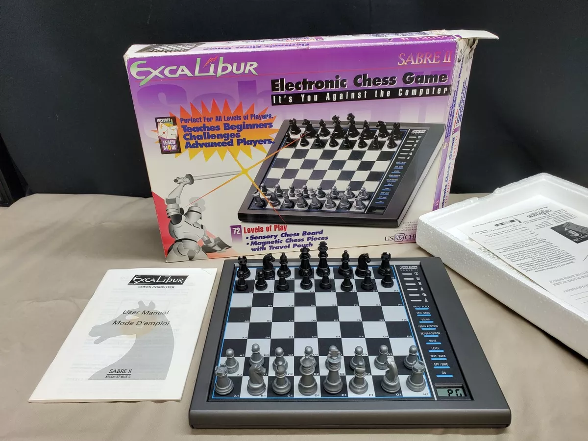 EXCALIBUR Sabre II Electronic Computer Chess Game Tested