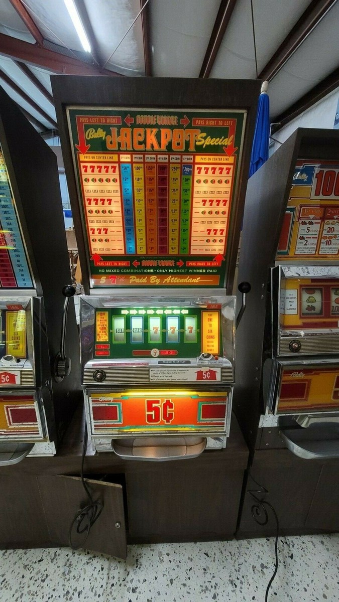 BALLY'S 5¢ Vintage Slot Machines - Paperwork and Extra Parts BALLY'S 5¢ Vintage Slot Machines - Paperwork and Extra Parts