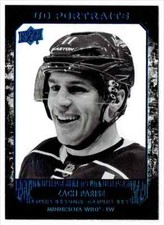 2014-15 UD PORTRAITS PLATINUM BLUE ZACH PARISE 4/5 MINNESOTA WILD #P-26
