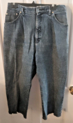 Lee Jeans Women Sz 30 Dark Denim Wide Leg 