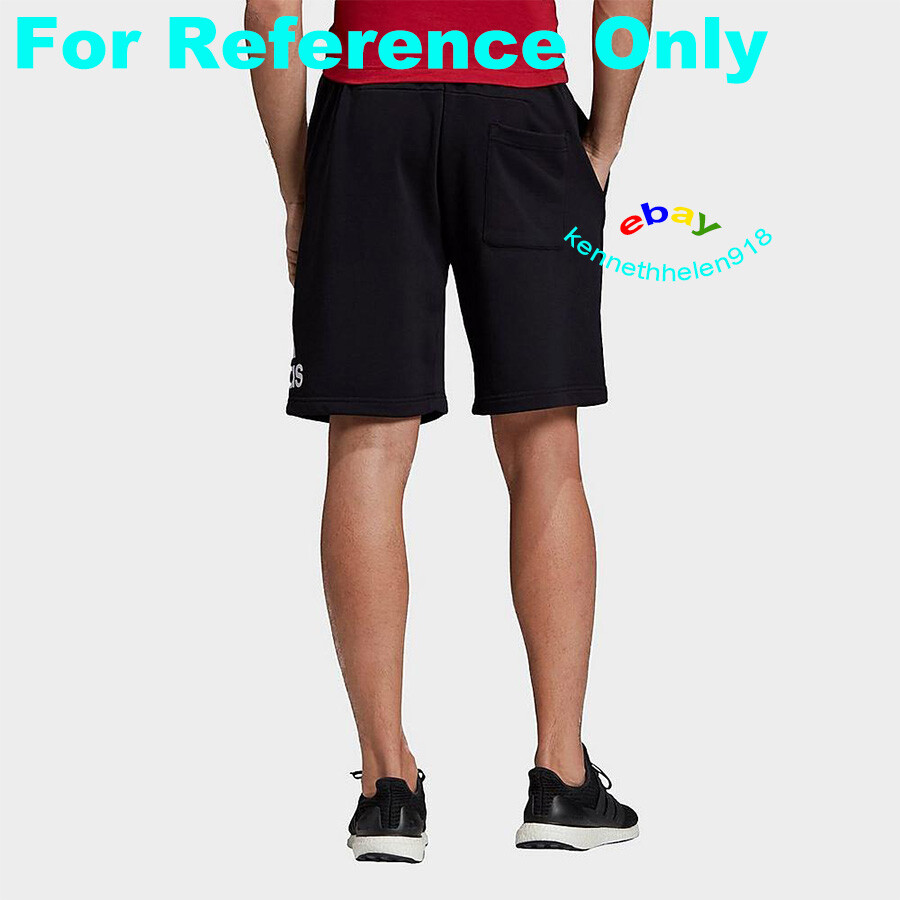 ADIDAS LOUNGEWEAR MUST HAVES BADGE OF SPORT SHORTS DX7662 BLACK MENS SIZE MEDIUM image 4