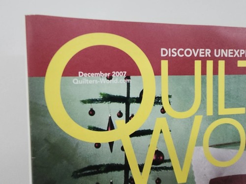 Quilter's World Magazine Dezember 2007 Feiern Sie die Feiertage Thanksgiving Herbst - Bild 6 von 8