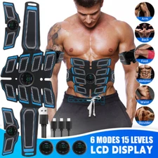 Muscle Stimulator EMS Ab Trainer Tens Unit Portable Stimulater Abs Massager USB