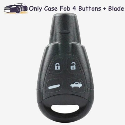 Smart Remote Car Key Case Fob 4 Buttons Shell for 2003-2011 Saab 9-3 9-5 9.3 9.5