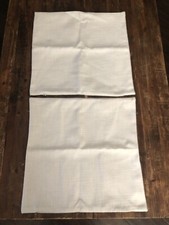 Unbranded Ivory 19 SQUARE THROW PILLOW Shams SET OF 2