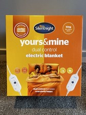 Silentnight 482868EB Dual Control Electric Blanket King Size - White