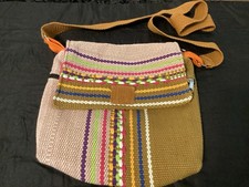 Boho Hippie Multi Color Single Shoulder Strap Crossbody Woven Purse NEW