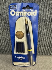 Vintage Osmiroid Cartridge Fountain Pen 22k Gold Plated Nib NOS Sealed