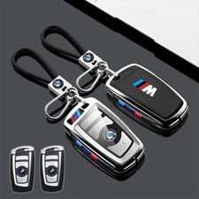 Metal M Style Car Remote Key Fob Case Cover Holder For 1 2 3 4 5 6 7 Series
