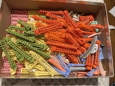 Vintage Plastic Swing Arm Permanent Rollers Hair Curlers Perm Rods Lot of 246