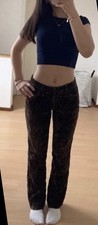 Lauren Ralph Lauren Samthose schwarz/dunkelbr...