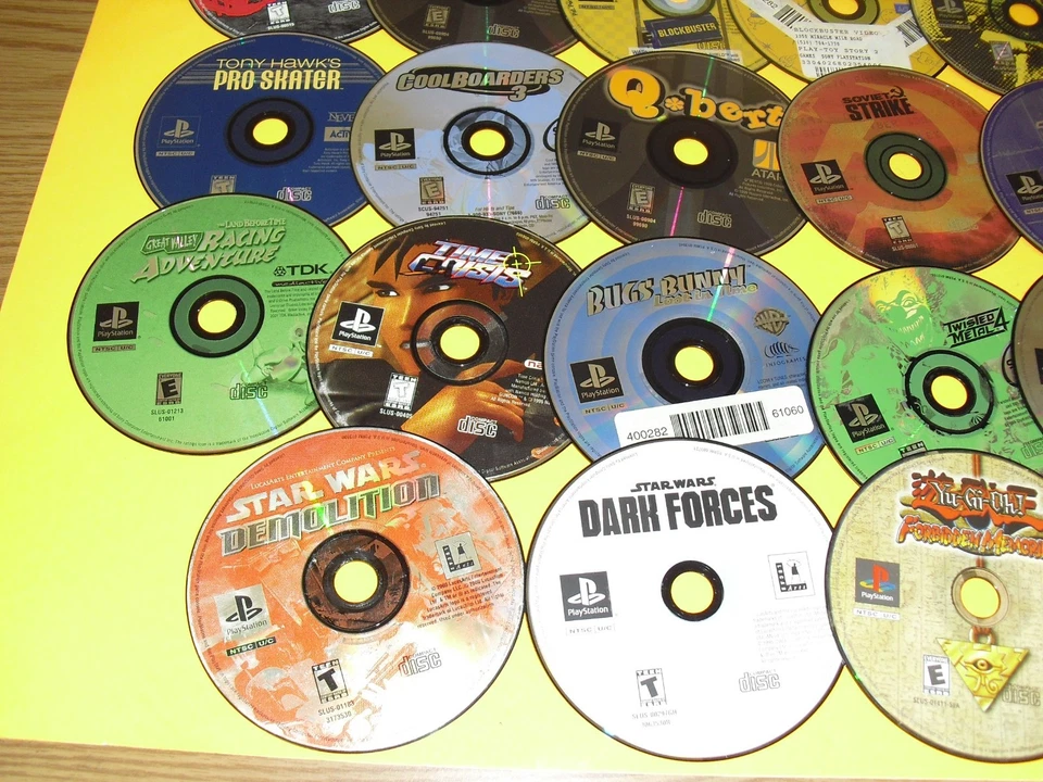 26 PS1 DISC ONLY lot Untested! Twisted Metal 4 Metal Gear Solid Ehrgeiz YuGiOh - Image 4 of 4