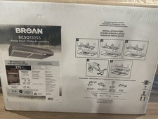 Broan BCSQ130SS 30  Stainless Steel Under Cabinet Range Hood 375 CFM LED Lights