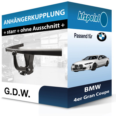 G.D.W. Anhängekupplung starr passend für BMW 4er Gran Coupe 07.2021-jetzt neu