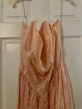 Vintage 80s Pink Lace Dress By Cindy Lynn Size Large Made In USA Josie De Vie