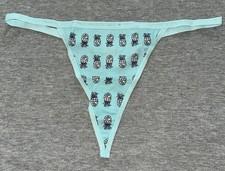 NEW Victoria  s Secret Vintage Signature Cotton V-String Pineapple Panties Large