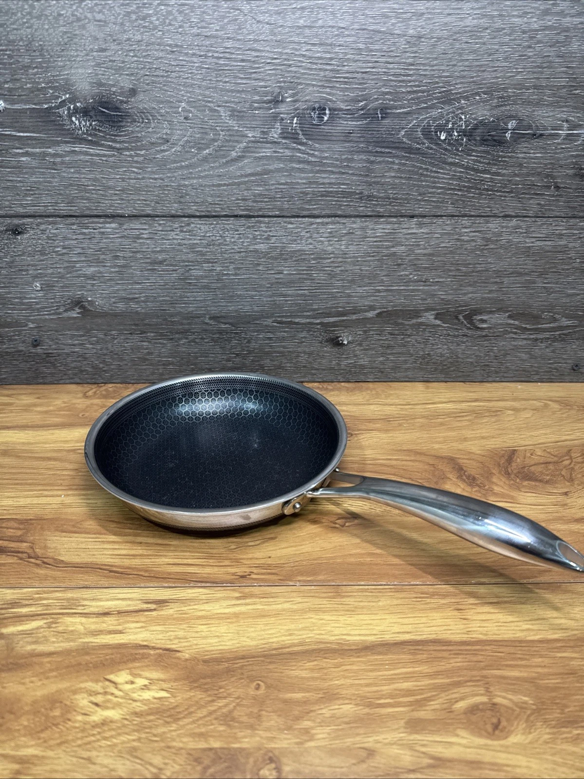 HexClad Hybrid Stainless Steel Non-Stick 8 inch Frying Pan NO Lid