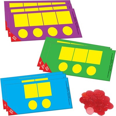 Really Good Stuff EZread Sound Box Mats and Chips - 18 Dry Erase white