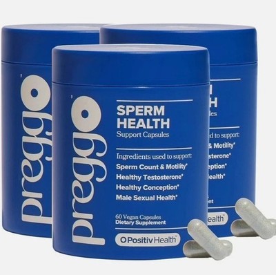 3PCS Preggo Sperm Health Capsules for Men - OBGYN-Formulated for Improved Sperm