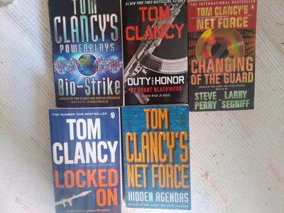 6xTom Clancy ENGLISCH Net Force Powerplays Jack Ryan Bio-Strike Dragon Duty