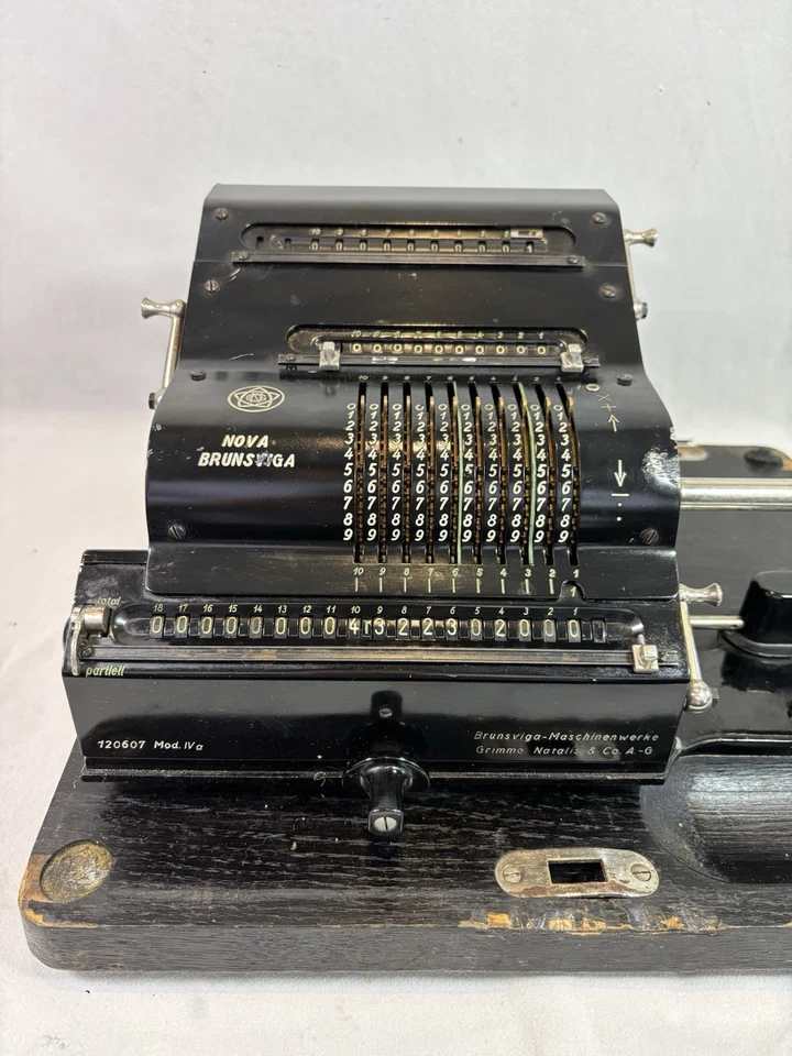 Machine à Calculer NOVA BRUNSVIGA Mod. 4 Mécanique Vintage Fonctionne - Photo 3/4
