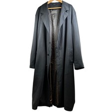 SANYO Insulated Overcoat Mens 48L Charcoal Gray Removable Liner Made in Japan