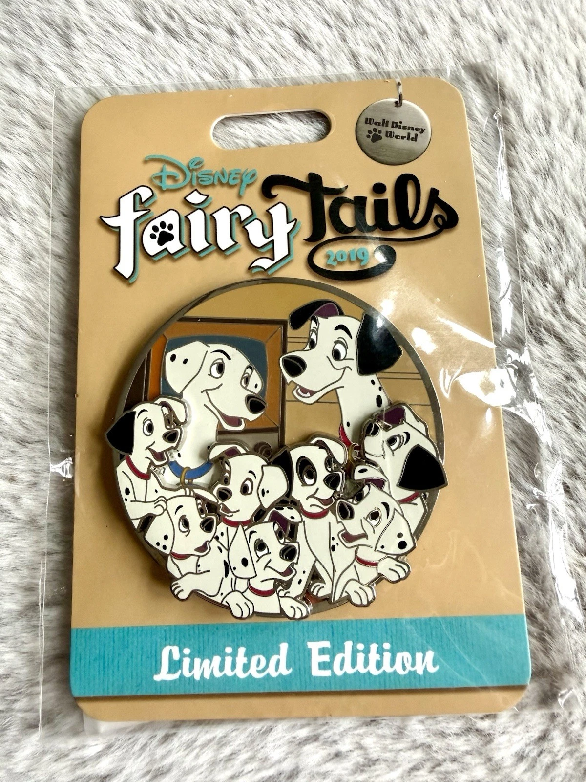 DISNEY WDW FAIRYTAILS FAIRY TAILS 2019 EVENT 101 DALMATIANS PIN ON CARD LE 500