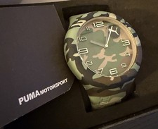 Original PUMA Uhr Tarnfarbe Neuwertig mit Box