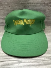VINTAGE Captain Morgan Hat Cap Snap Back Green Embroidered  Promo